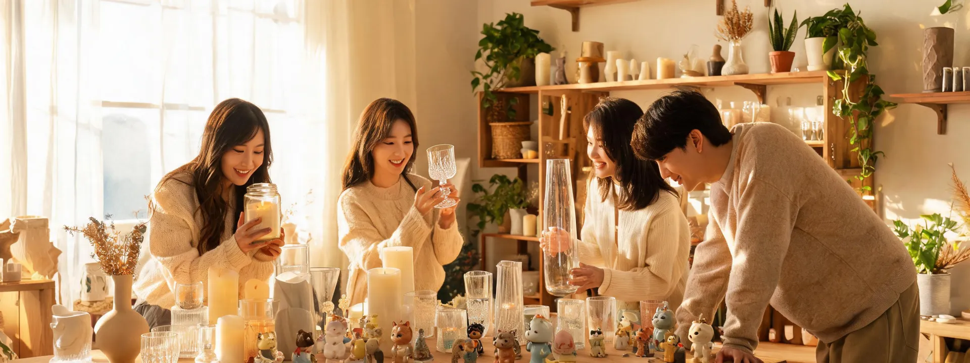 Anthropologie team reviewing home gifts