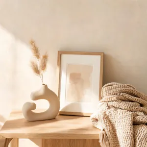 Collected home decor vignette